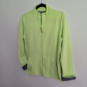 Lime Green Zip-Up Jacket